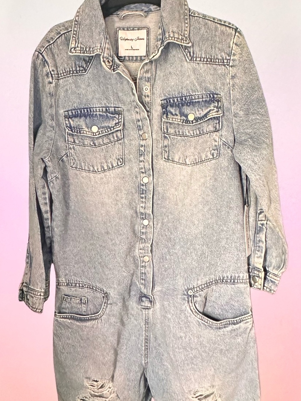 Light Blue Denim Jumpsuit - NWT – Unbranded